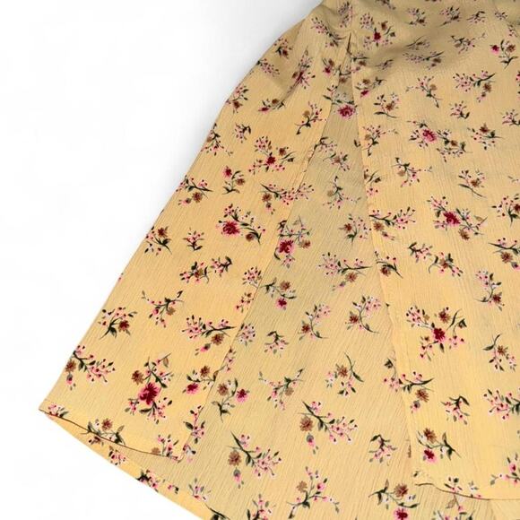 Cottagecore coquette rare vtg butteryellow floral maxi dress - Picture 4 of 6